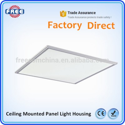 Aluminum square silver frame for led panel lighting case