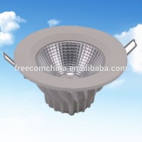 10W white round aluminium LED COB downlight lampshade