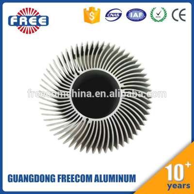 Professional Customized Aluminum Round Heatsink LED Extruded Aluminum Profile Heat Radiator Manufacturer