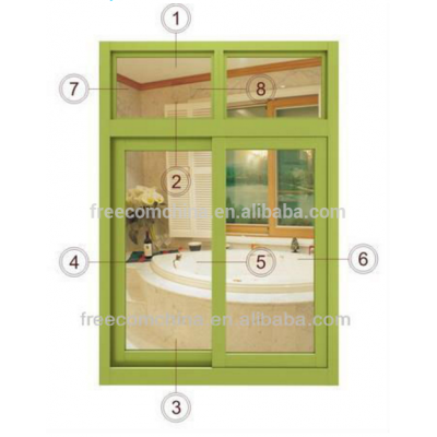 China Sliding aluminium window and door extrusion profiles